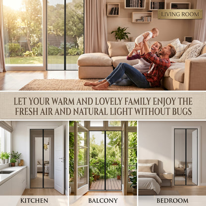 Premium Magnetic Mosquito Net for Doors