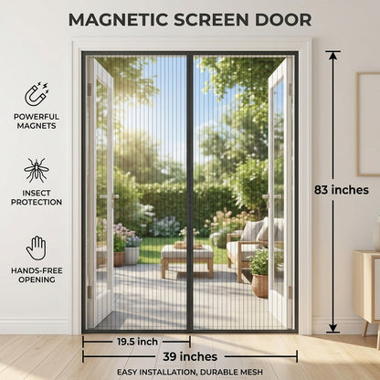Premium Magnetic Mosquito Net for Doors